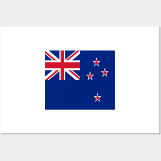 New Zealand flag Posters and Art